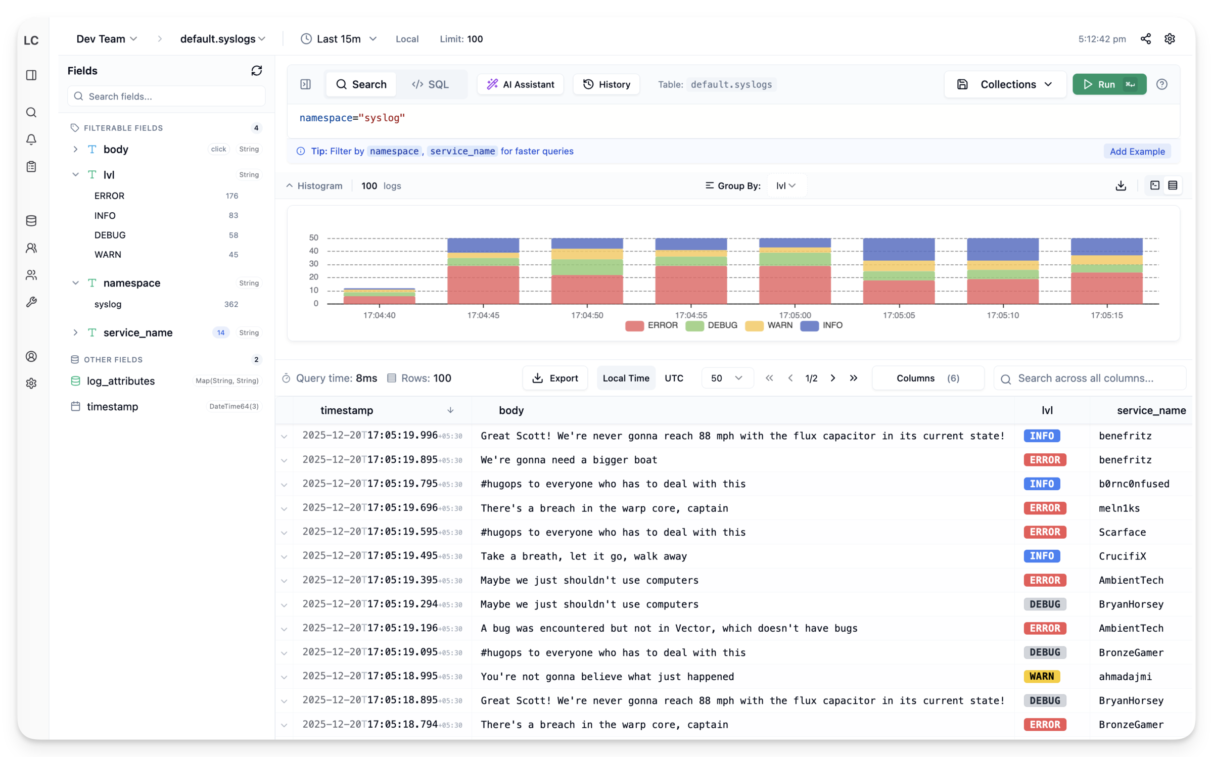LogChef Log Explorer